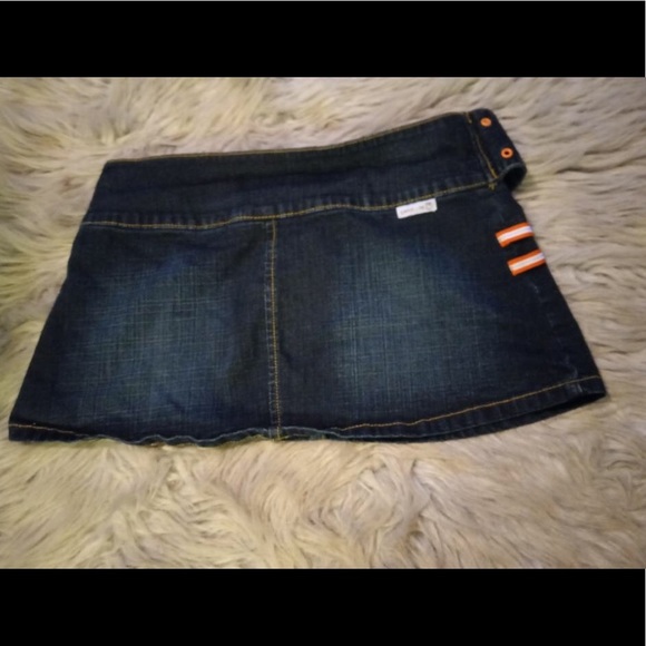Gasoline denim skirt w/matching belt, size 7, EUC - Picture 2 of 3